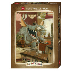 Día de lavandería. Puzzle vertical, 1000 pz. Marca Heye. Ref: 29865.