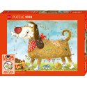 At The Dog. Puzzle horizontal, 1000 pz. Marca Heye. Ref: 30066.