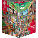 Tienda de registros, Records Store, 1500 pz. Puzzle Vertical. Marca Heye. Ref: 30086.