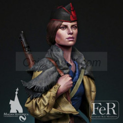 ¡No Pasarán! CNT Militiawoman Barcelona, 1936. 1/12. Marca Fer Miniatures. Ref: MHB00017.