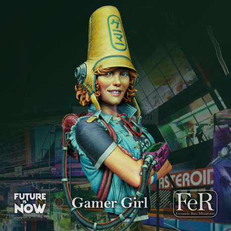 Gamer Girl. 1/12. Marca Fer Miniatures. Ref: FIN00009.