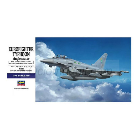 Eurofighter Typhoon single seater. Escala 1:72. Marca Hasegawa. Ref: 01570.
