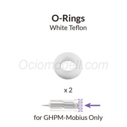 Junta de Teflón, White O-Rings for Nozzle for Mobius. 2uds. Marca Gaahleri. Ref: 41062.