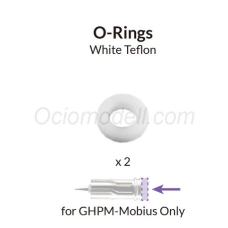 Junta de Teflón, White O-Rings for Nozzle for Mobius. 2uds. Marca Gaahleri. Ref: 41062.