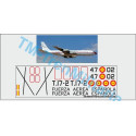 Calcas del Avión AIRBUS A330 MRTT "452-03" decoración "gris EJERCITO DEL AIRE". Escala 1:72. Marca Trenmilitaria. Ref: 000_8983.