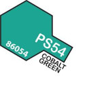 Spray COBALT GREEN Polycarbonate ( 86054 ). Bote 100 ml. Marca Tamiya. Ref: PS-54, PS54.