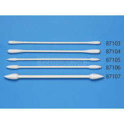 Bastoncillos de algodón, COTTON SWAB (TRIANGULAR, EXTRA SMALL). Blister 50 ud. Marca Tamiya. Ref: 87105.