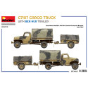 G7107 1,5T 4X4 CARGO TRUCK WITH TRAILER. Escala 1:35. Marca Miniart. Ref: 35372.