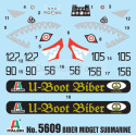 Biber Midget Submarine. Escala 1:35. Marca Italeri. Ref: 5609.