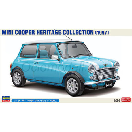 Mini Cooper Heritage Collection - 1997. Escala 1:24. Marca Hasegawa. Ref: 20721.