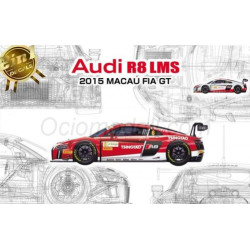 Audi R8 LMS GT3 2015 Macau FIA GT 2015. Escala 1:24. Marca NUNU model. Ref: 24024.