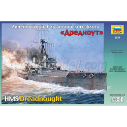 Acorazado HMS Dreadnought (1906/1922). Escala: 1:350. Marca: Zvezda. Ref: 9039.