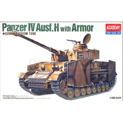 Panzer IV Ausf.H with Armor. Escala 1:35. Marca Academy. Ref: 13233.