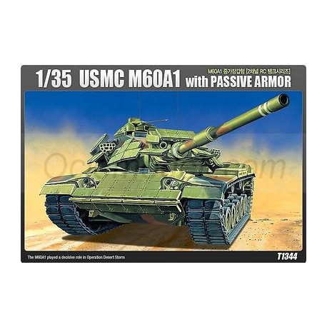 USMC M60A1 with Passive Armor. Escala 1:35. Marca Academy. Ref: 13271.