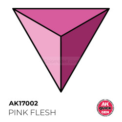 PINK FLESH – QUICK GEN COLOR. Bote de 18 ml. Marca AK Interactive. Ref: AK17002.