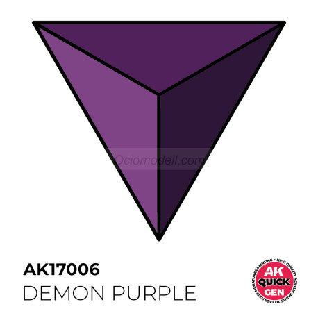 DEMON PURPLE – QUICK GEN COLOR. Bote de 18 ml. Marca AK Interactive. Ref: AK17006.