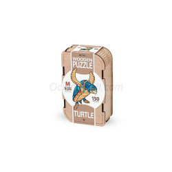 Puzzle TORTUGA (M) con 150 piezas, madera contrachapada.Marca Ewa. Ref: 00235.