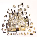 Puzzle CATEDRAL SANTIAGO DE COMPOSTELA con 150 pzs, madera contrachapada.Marca Ewa. Ref: 0000441.