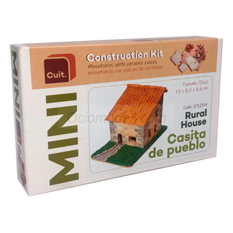 Cuit serie MINI CASITA DE PUEBLO. Medidas 130x95x60 mm. Marca Cuit. Ref: 453254.