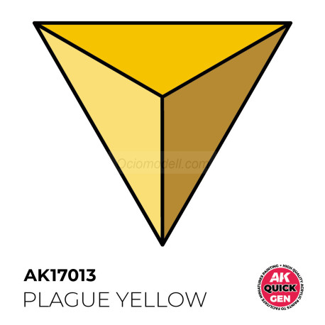 PLAGUE YELLOW – QUICK GEN COLOR. Bote de 18 ml. Marca AK Interactive. Ref: AK17013.