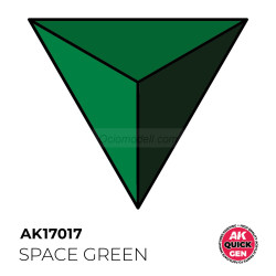 SPACE GREEN – QUICK GEN COLOR. Bote de 18 ml. Marca AK Interactive. Ref: AK17017.