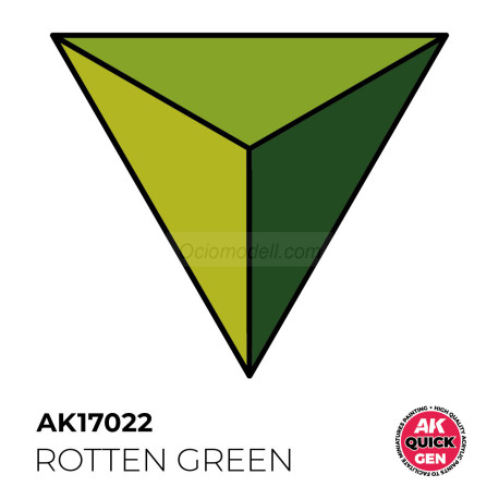 ROTTEN GREEN – QUICK GEN COLOR. Bote de 18 ml. Marca AK Interactive. Ref: AK17022.