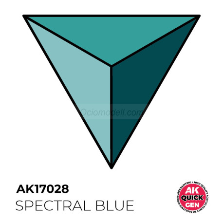 SPECTRAL BLUE – QUICK GEN COLOR. Bote de 18 ml. Marca AK Interactive. Ref: AK17028.