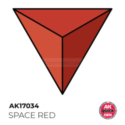 SPACE RED – QUICK GEN COLOR. Bote de 18 ml. Marca AK Interactive. Ref: AK17034.