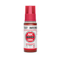 INFERNAL RED – QUICK GEN COLOR. Bote de 18 ml. Marca AK Interactive. Ref: AK17037.