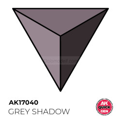GREY SHADOW – QUICK GEN COLOR. Bote de 18 ml. Marca AK Interactive. Ref: AK17040.