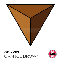 ORANGE BROWN – QUICK GEN COLOR. Bote de 18 ml. Marca AK Interactive. Ref: AK17054.