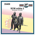 Milicianos GCE 2. Escala 1/35, Impreso en 3d. Marca FCmodeltrend. Ref: 35409.