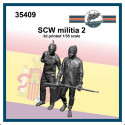 Milicianos GCE 2. Escala 1/35, Impreso en 3d. Marca FCmodeltrend. Ref: 35409.