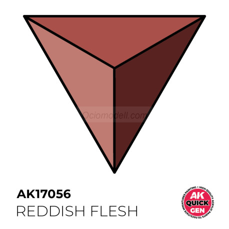 REDDISH FLESH – QUICK GEN COLOR. Bote de 18 ml. Marca AK Interactive. Ref: AK17056.