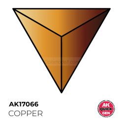 COPPER – QUICK GEN COLOR. Bote de 18 ml. Marca AK Interactive. Ref: AK17066.