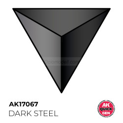 DARK STEEL – QUICK GEN COLOR. Bote de 18 ml. Marca AK Interactive. Ref: AK17067.