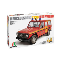 Mercedes Benz G230 Feuerwehr. Escala 1:24. Marca Italeri. Ref: 3663.