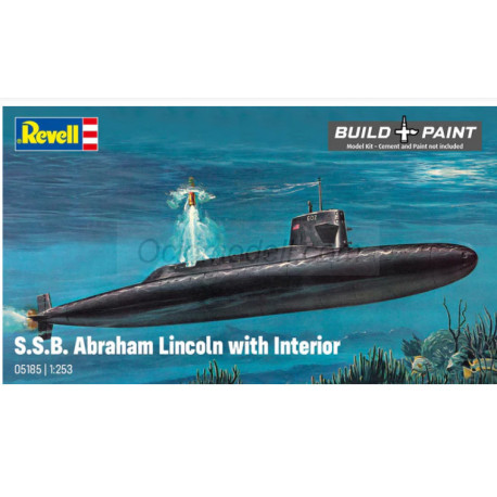 S.S.B. Abraham Lincoln with interior. Escala: 1:253. Marca: Revell. Ref: 05185.