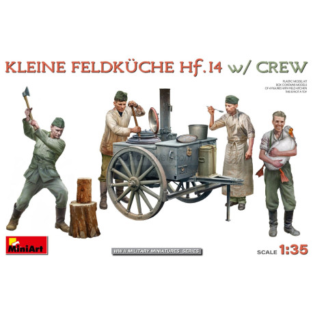 Kleine Feldküche Hf.14 w/Crew. Escala 1:35. Marca Miniart. Ref: 53011.