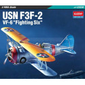 US Navy Fighter F3F-2 VF-6 "Fighting Six". Escala 1:48. Marca Academy. Ref: 12326.