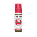 US OLIVE UNIFORM – QUICK GEN COLOR. Bote de 18 ml. Marca AK Interactive. Ref: AK17074.