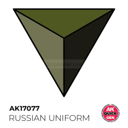 RUSSIAN UNIFORM – QUICK GEN COLOR. Bote de 18 ml. Marca AK Interactive. Ref: AK17077.
