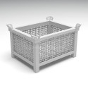Contenedor metálico, paredes de rejilla (2 uds.). Escala 1:35. Marca Macone. Ref: HDMD35094.