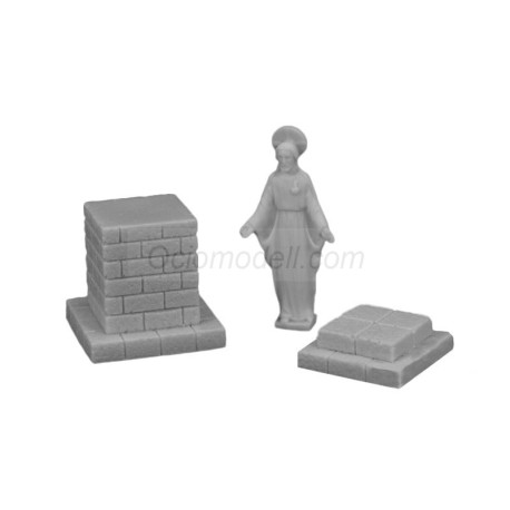 Cristo con pedestal. Escala 1:35. Marca Macone. Ref: MAC35159.