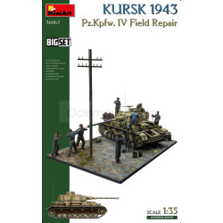 KURSK 1943. Pz.Kpfw. IV Field Repair. BIG SET. Escala 1:35. Marca Miniart. Ref: 36062.