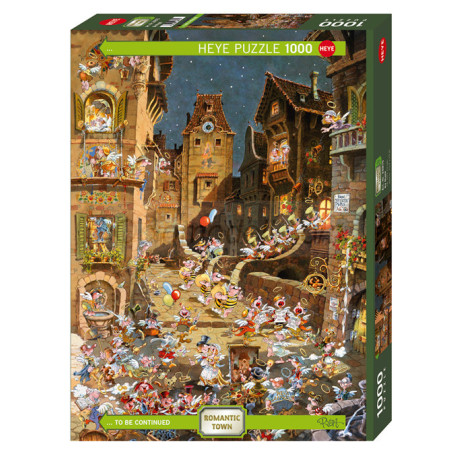 By Night, Puzzle vertical, 1000 pz. Marca Heye. Ref: 29875.
