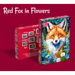 Red Fox in Flowers, 1000 pz. Marca Cherry Pazzi. Ref: 31148.