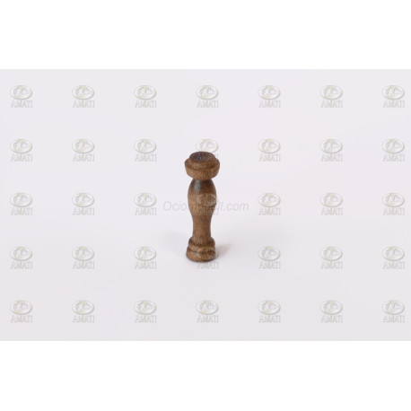 Columnas madera nogal 12 mm. 10 unidades. Marca Amati. Ref: 403512, 4035/12.