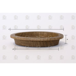 Tina Cofa de madera de nogal, 60mm. Marca Amati. Ref: 4294/03, 429403.