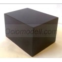 PEANA 40 mm Rectangular, 12 x 8 cm, lacado negro. Marca Peanas.net. Ref: 9011.